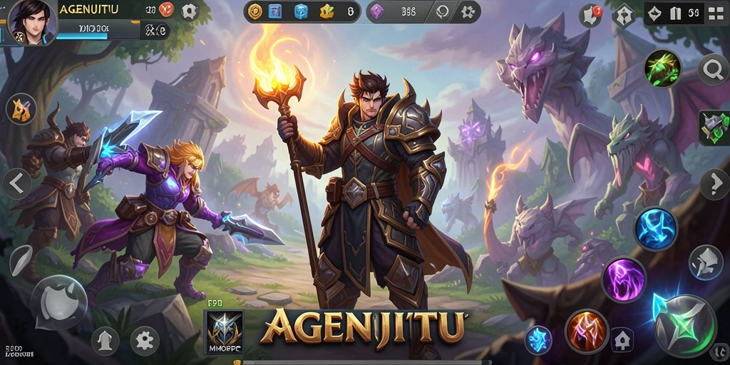 Screenshot gameplay AGENJITU yang menampilkan petualangan seru dalam MMORPG.