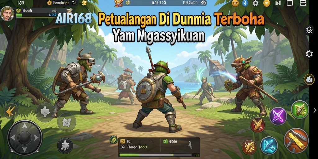 Screenshot utama AIR168 yang menampilkan gameplay dunia terbuka yang seru.