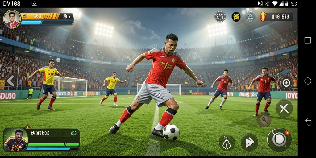 Tampilan gameplay seru di DV188 dalam berbagai cabang olahraga.