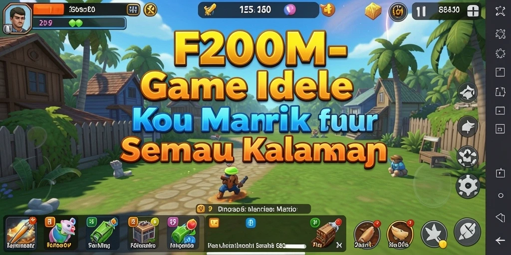 Screenshot gameplay <strong>F200M</strong> yang menampilkan aksi idle yang seru.